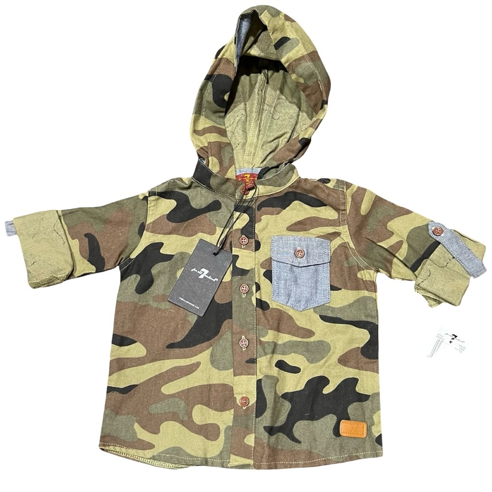 7 For All Mankind Camouflage Jacket